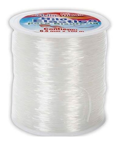 Hilo De Nylon Elástico 100 Metros Transparente 6mm