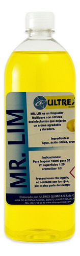 Mr. Lim, Limpiador Multiusos Con Cítricos Desinfectante