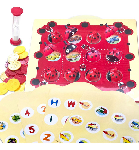 Juego De Mesa Gamie Ladybug Combinacion De Memoria
