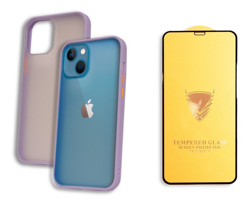Funda Case Uso Rudo Para iPhone + Mica Protectora Premium