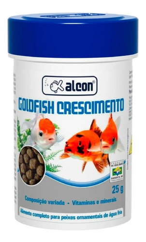 Ração Peixes Ornamentais Alcon Goldfish Crescimento 25g Full