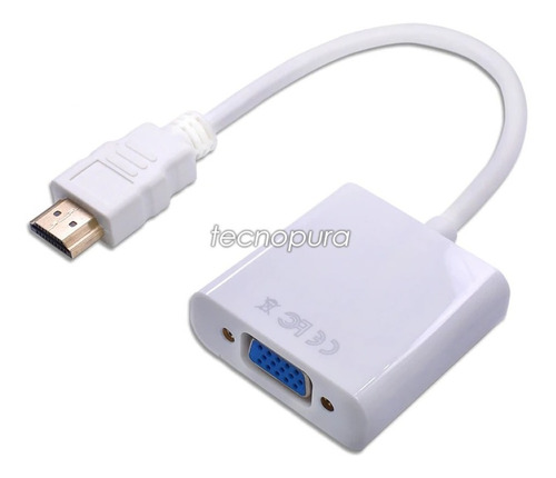 Convertidor / Cable Adaptador Hdmi A Vga - Pc Ps3 Xbox 360