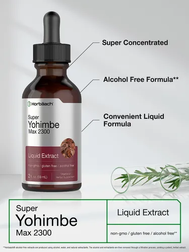 Extracto Líquido De Corteza De Yohimbe 60 Ml Gotas Tintura P Sabor