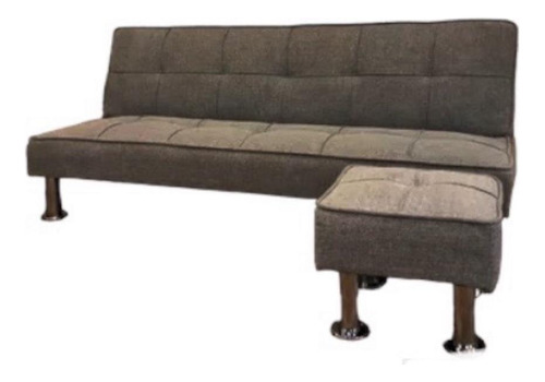 Futon Owen Chenille Nordico Con Apoya Pies Outlet