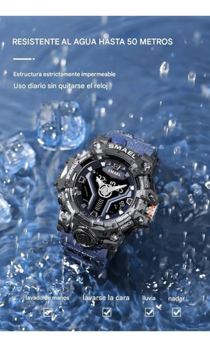 Reloj Deportivo Rojo Cronógrafo Doble Pantalla Resistente Go (Usado)