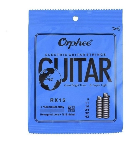 Encordado Orphee R15 Nickel Para Guitarra Elect 09-42+envio