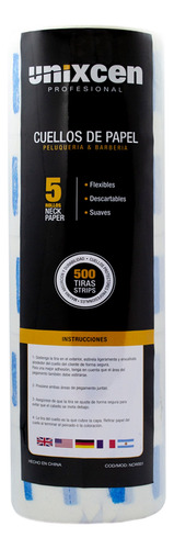Unixcen Kit Cuello Papel X12 Cloud Hojas Afeitar X1000 3c