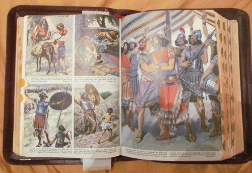 Biblia Antigua En Inglés Tamaño Grande De Colección