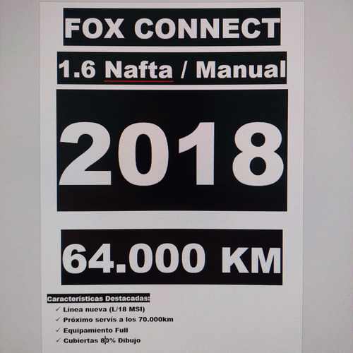 Volkswagen Fox 1.6 Connect