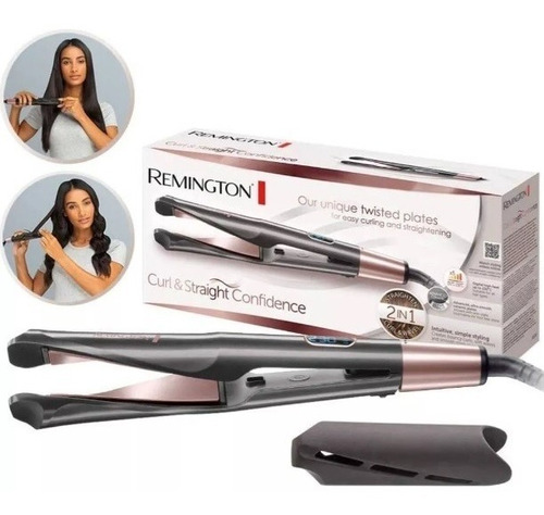 Plancha Ondulador Remington Curl & Straight Risadora