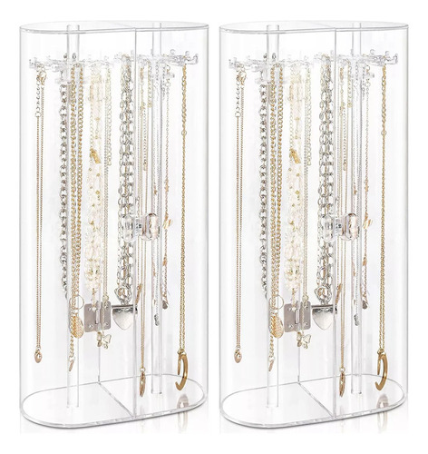 Ml Caja De Almacenamiento Transparente Para Collares, 2