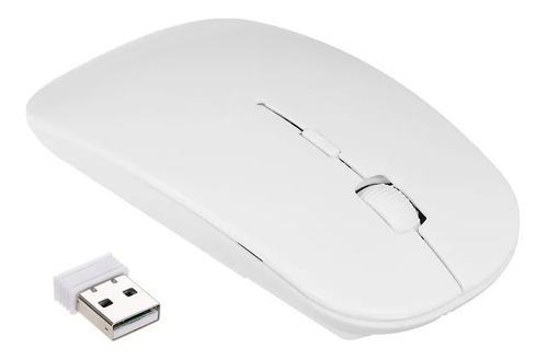 Mouse Inalambrico Recargable Con Bluetooth + Receptor Usb