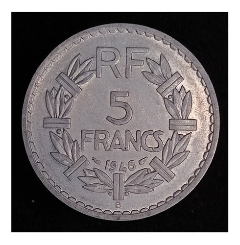 Francia 5 Francos 1946 B Excelente Km 888 B.2 