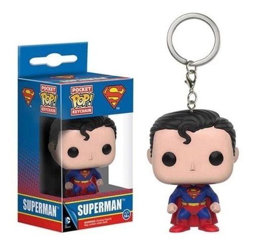 Superman Llavero Funko Pop Con Caja 