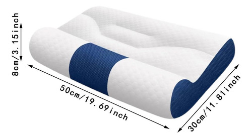 Almohada Cervical, Almohada De Cama Para El Sueño Para Azul