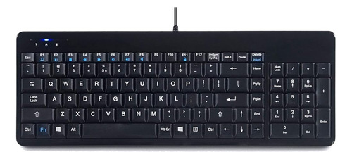 Perixx Periboard-220h Us, Teclado Usb Compacto Con Cable Con