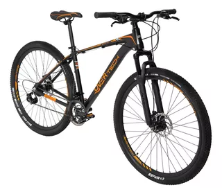 Bicicleta Mtb Overtech R29 Aluminio Full Shimano Fr Disco Pp Color Negro/Naranja/Naranja Tamaño del cuadro S