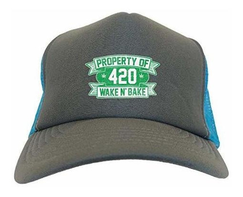 Sombreros - Property Of 420 - Wake N Bake Two Tone Trucker H