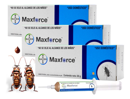 Paquete De 5 Maxforce Gel Bayer Max Forcé 30 Gr Envió Gratis