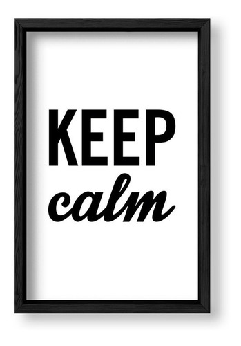 Cuadros Decorativos 20x30 Box Negro Keep Calm