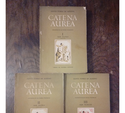 Catena Aurea 3 Tomos - Santo Tomas De Aquino Curso Catolica