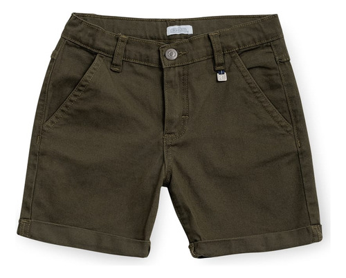 Audaz Short Niño Con Ajuste En La Cintura Verde