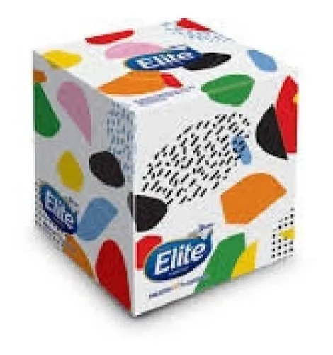 Pañuelos Elite Cubo Triple Hoja X 60 Unidades