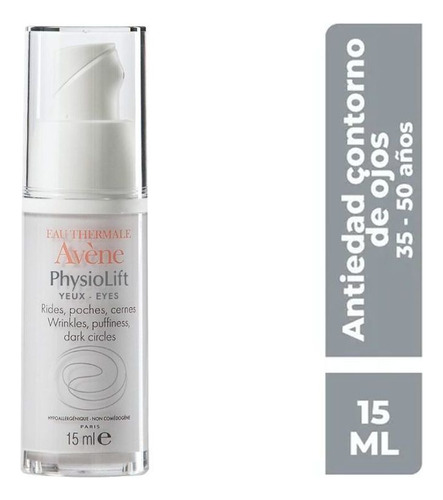 Sérum Contorno de Ojos Avène Physiolift para piel sensible de 15mL