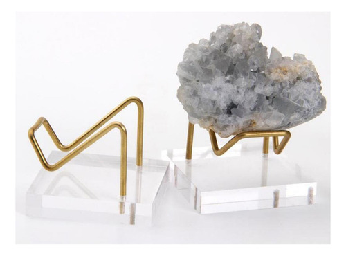 T 2 X Soporte De Exhibición Muestra Mineral De Piedras