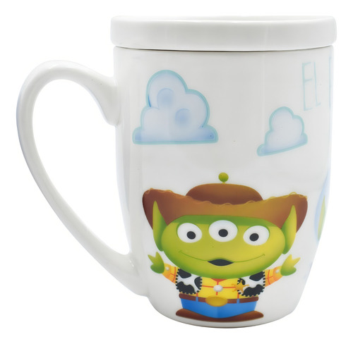 Taza Para Café Cerámica C/ Tapa Disney Pixar Toy Story 385ml