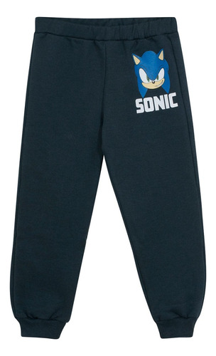 Jogging Sonic Pantalon Con Frisa Niños Original Sega®  