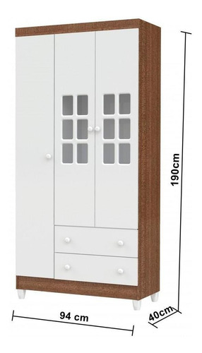 Imagem 2 de 6 de Quarto Bebê Berço Guarda Roupa 3 Portas Cômoda Fraldário