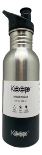 Botella Metalica 600ml Keep.