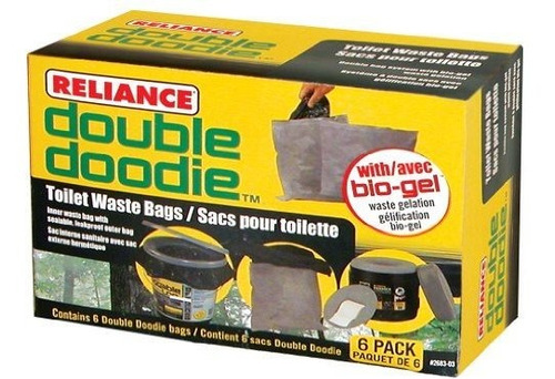 Reliance Productos 2683-03 Doble Doodie Wc Bolsas De Desecho