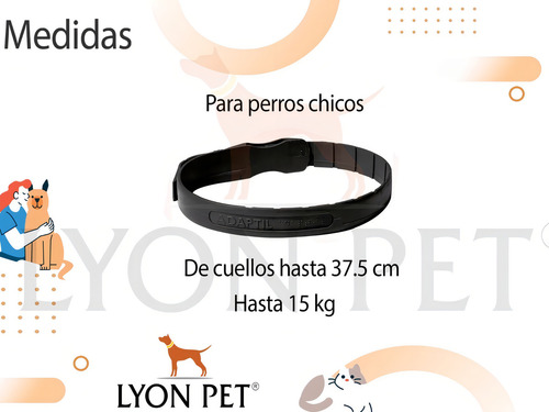 Adaptil Collar Small Perros Feromona Ansiedad Anti Stress Color Negro