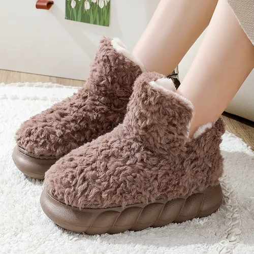 Zapatillas De Algodón Thickenedwarm P/parejas, Invierno