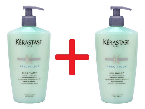 2 Kérastase Specifique Shampoo Antigrasa Bain Divalent 500ml