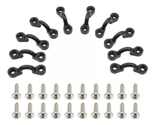 For 4 Kayak Asa Hebillas Cubierta Cuerda De De Ojo De 10
