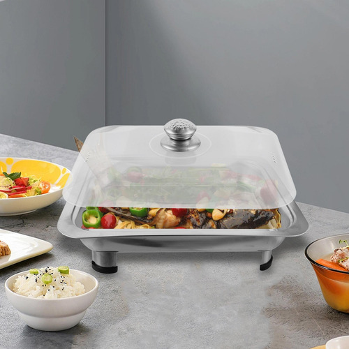 Sartén Para Asar Pescado Con Tapa De Acero Inoxidable,