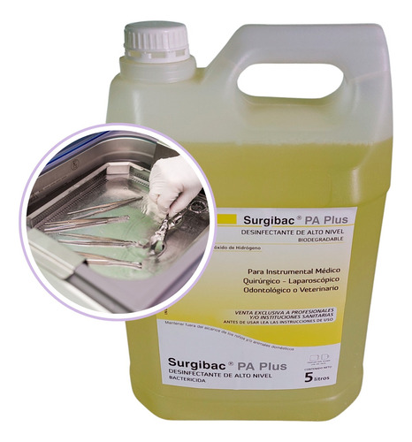 Desinfectante Surgibac Pa Plus X 5 Litros 