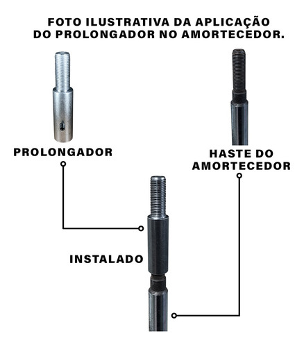 Kit Lift Calço Dianteiro + Prolongador Sandero Todos