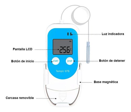 Registrador Temperatura Humedad Data Logger Usb Tempu 07b