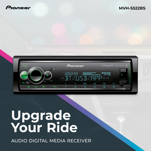 Estéreo De Coche Pioneer Mvh-s522bs Bluetooth Con Entradas U