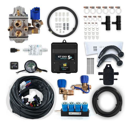 Kit Gnv 5g Modelo 5+ Plus Sgv Original Completo 4cc Sgas