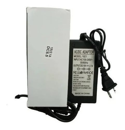 Cargador 19v 2.1 A Dc 5.5 Compatible Laptop Canaima 