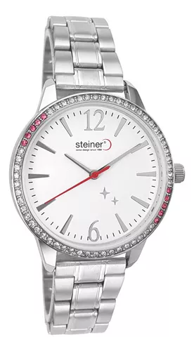 Reloj Steiner Análogo Extensible Plateado Acero Inox. 3atm | Meses sin ...