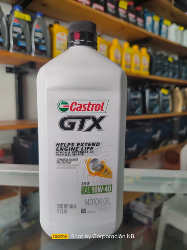 Aceite Castrol Gtx 10w40 Mineral.