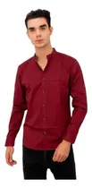 Comprar Camisas En Drill En Cuello Mao De Hombre