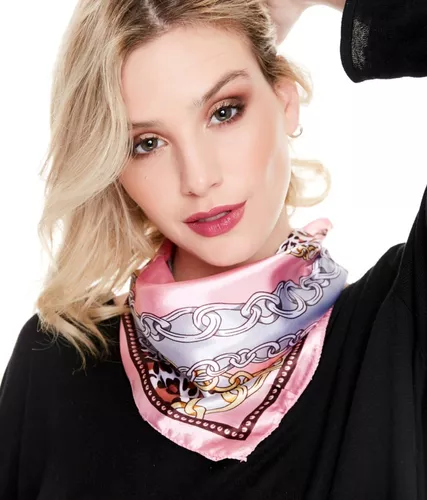 Pañuelo Seda Mujer Cuadrado Cuello Bufanda Varios Modelos A Elección | PM  COMPLEMENTOS