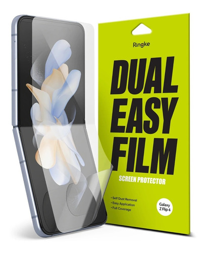 Imagen 1 de 10 de Film Para Galaxy Z Flip 4 Ringke Dual Easy Pack X2 Pantalla